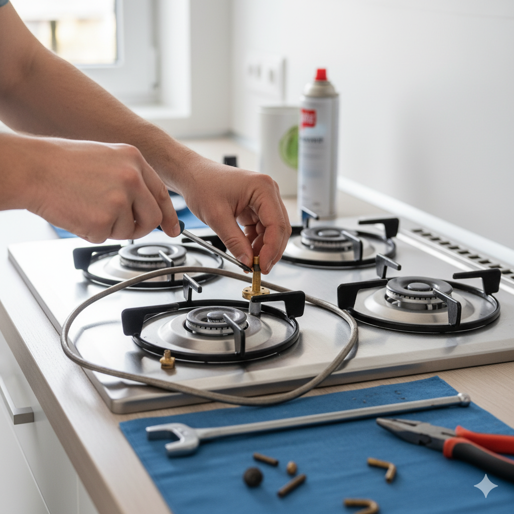 HOB, gas stove repair